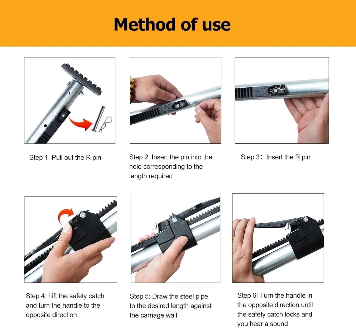 Cargo Stabilizer Bar - Heavy-Duty Steel Ratcheting Bar for Secure Transport, 881.8 lbs Capacity for Trucks, SUVs, Vans & Cars