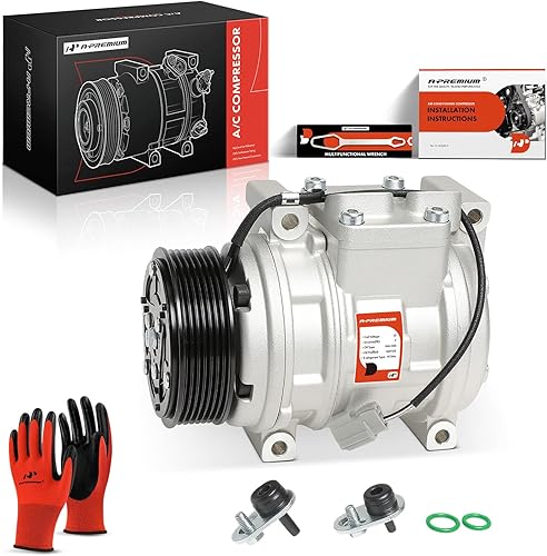 A-Premium Compresor de aire acondicionado y aire acondicionado con embrague compatible con Honda CR-V CRV 2.4L 2002 2003 2004 2005 2006 - [apto para