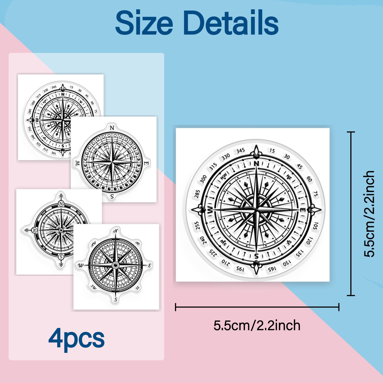 GLOBLELAND Tampons Transparent En Silicone Avion Vintage Pour