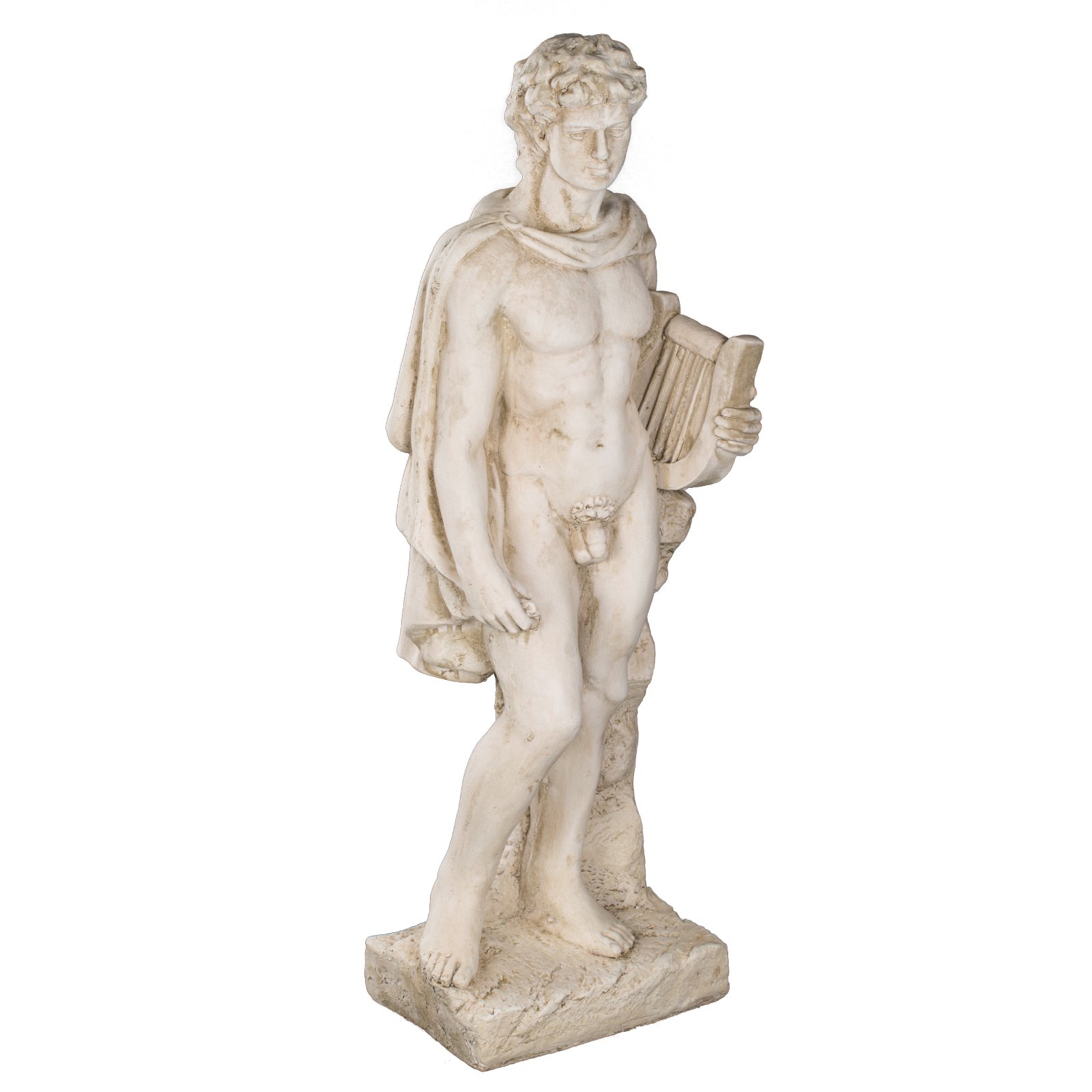 Statua gigante resistente alle intemperie (11 kg), altezza 85 cm, SYL-A 14013 - Apollo, guerriero, statuetta decorativa, statua, mitologia, statuetta decorativa per interni ed esterni, in beige