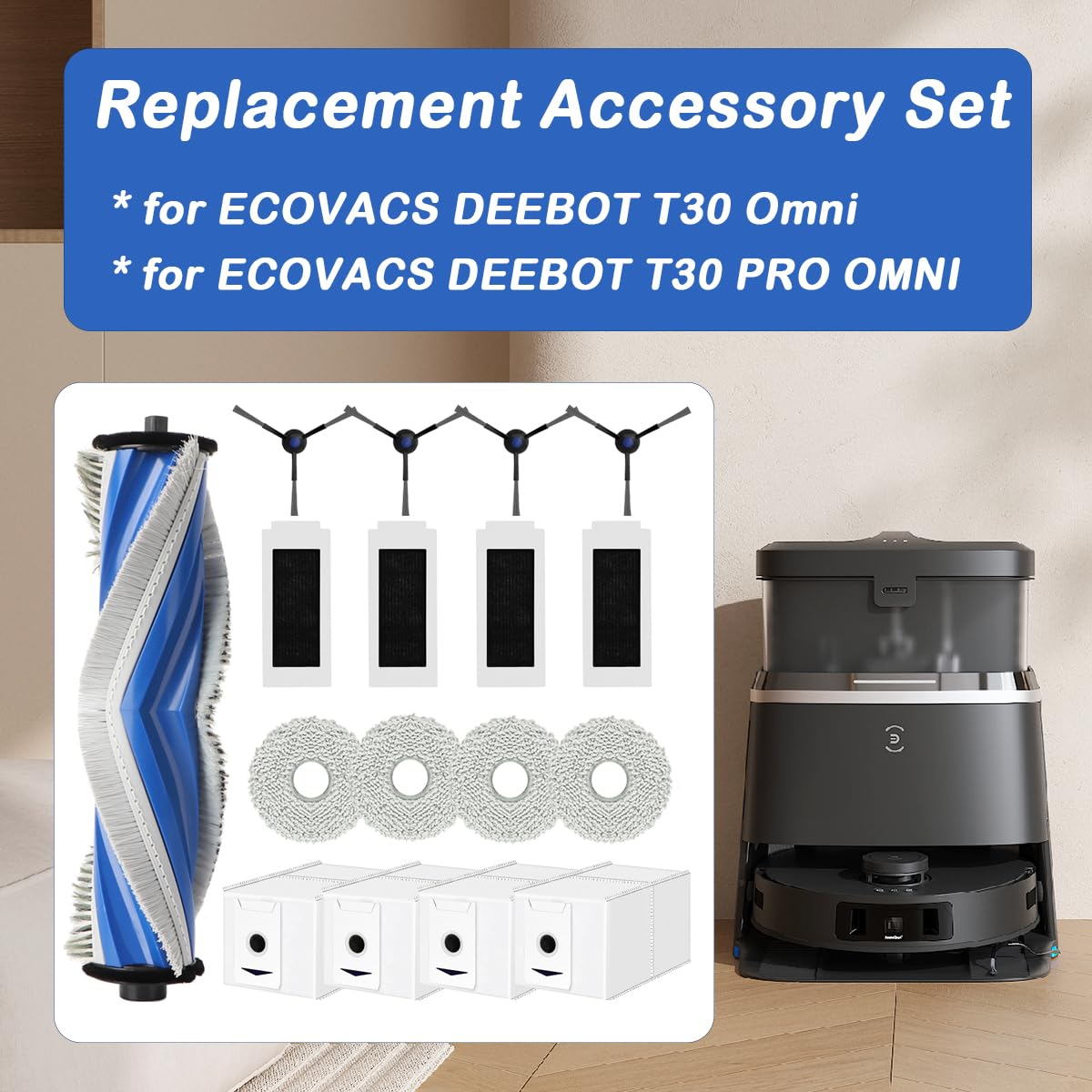 DEEBOT T30 OMNI専用アクセサリーセット *3G7 Ecovacs deebot t30 omni-SET2 için aksesuar seti : Amazon.com.tr