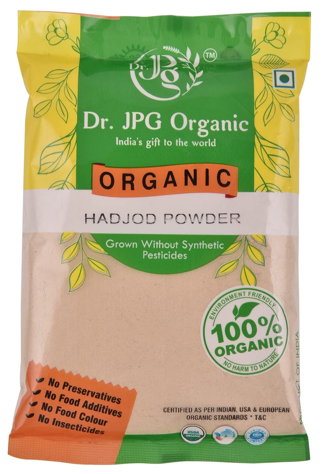 Dr. JPG Organic Hadjod Powder For Joint & Bone -200g / veld Grape/INDIA ORGANIC Certified.-image-43