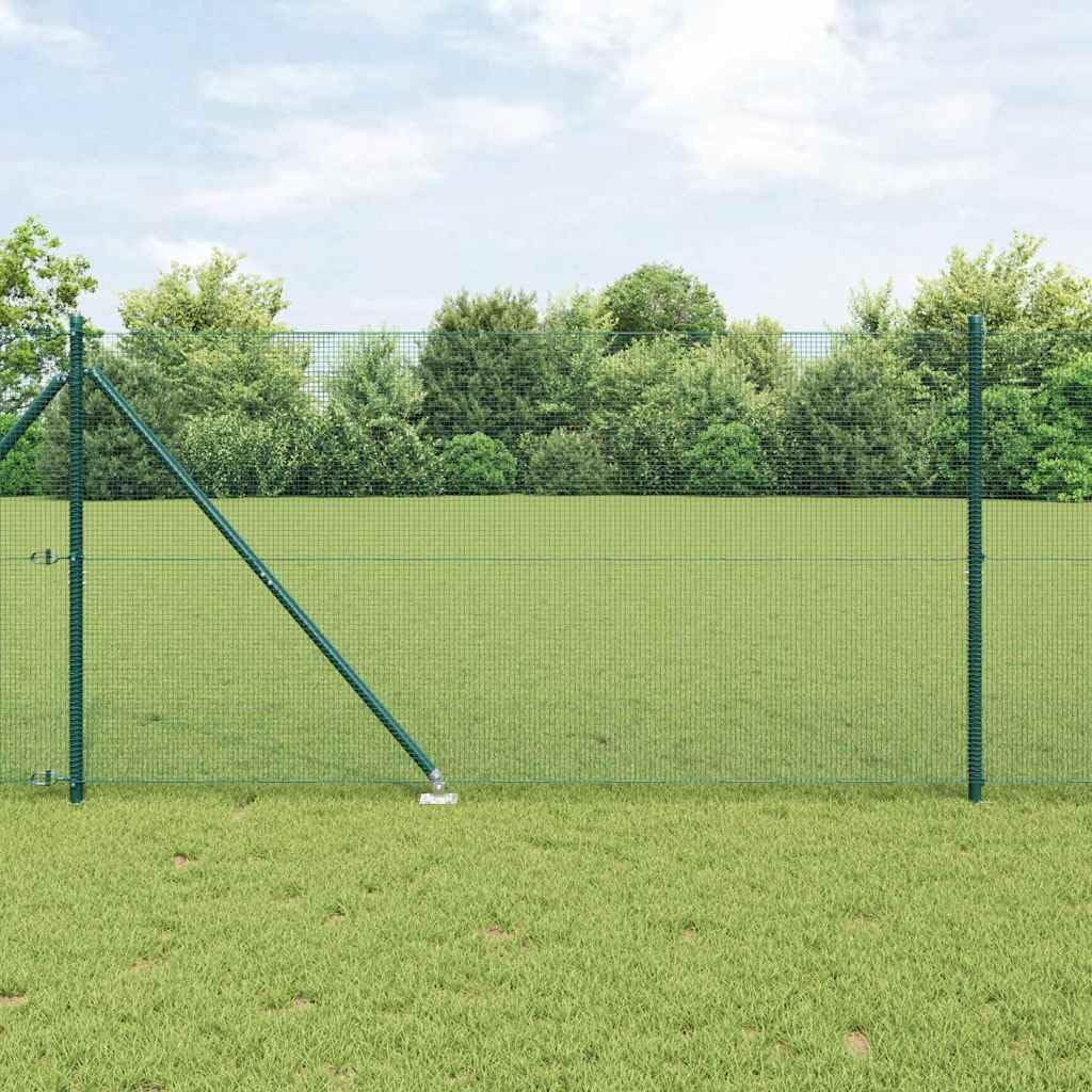 Poteau de clôture vert 1,2 m et panneaux à maillage anti-intrusion