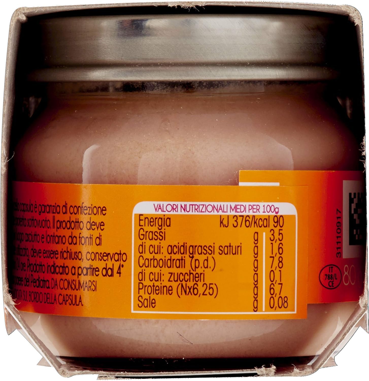 Plasmon Carne Manzo e cereale 3x (2x80g) Mit italienischem Fleisch, 100% natürlich, ohne Stärken und Räume hinzugefügt + Italian Gourmet polpa 400g