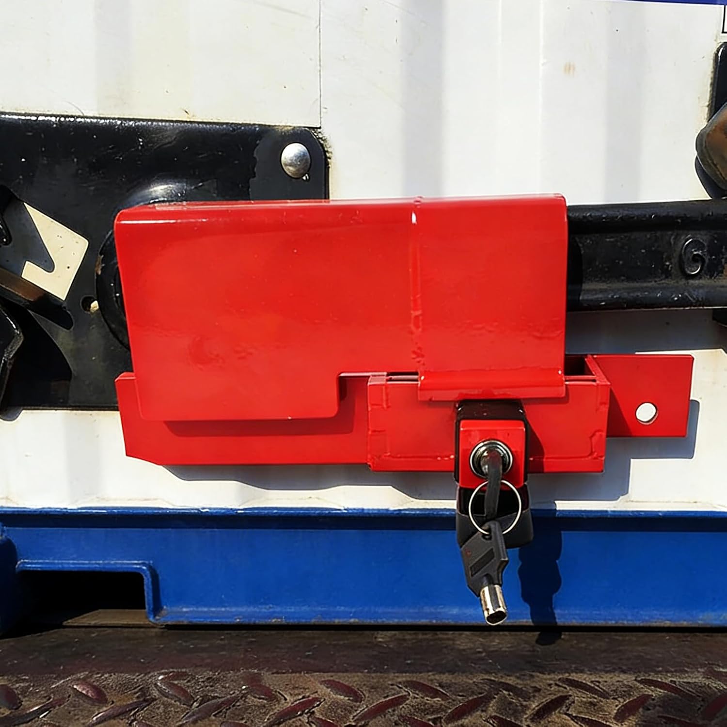 Cargo Door Lock, Heavy Duty Rolling Door Lock for Storage Container, Trailer, or Box Truck Lock, Keyed Differently Fits Handles Up to 5" High and 1.25” Thick, Keyed Roll Up Door Security