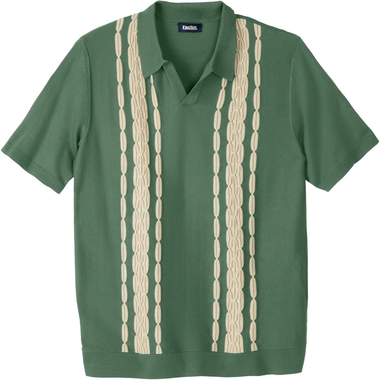 KingSize Men's Big & Tall No Tuck Sweater Polo