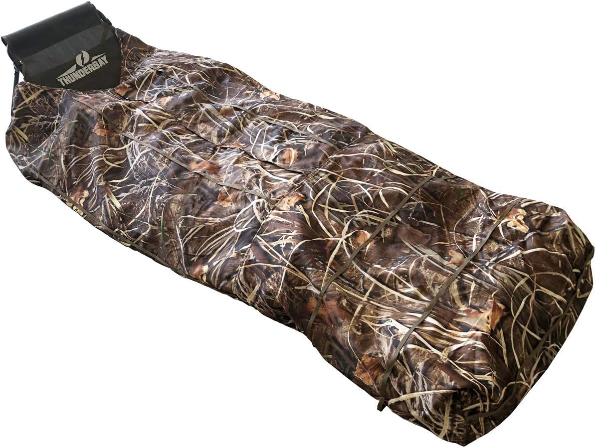 GenericRUSK Bare Bones Light Weight Layout Blind, Waterfowl Field Hunting Blind for Duck Hunting, Camo