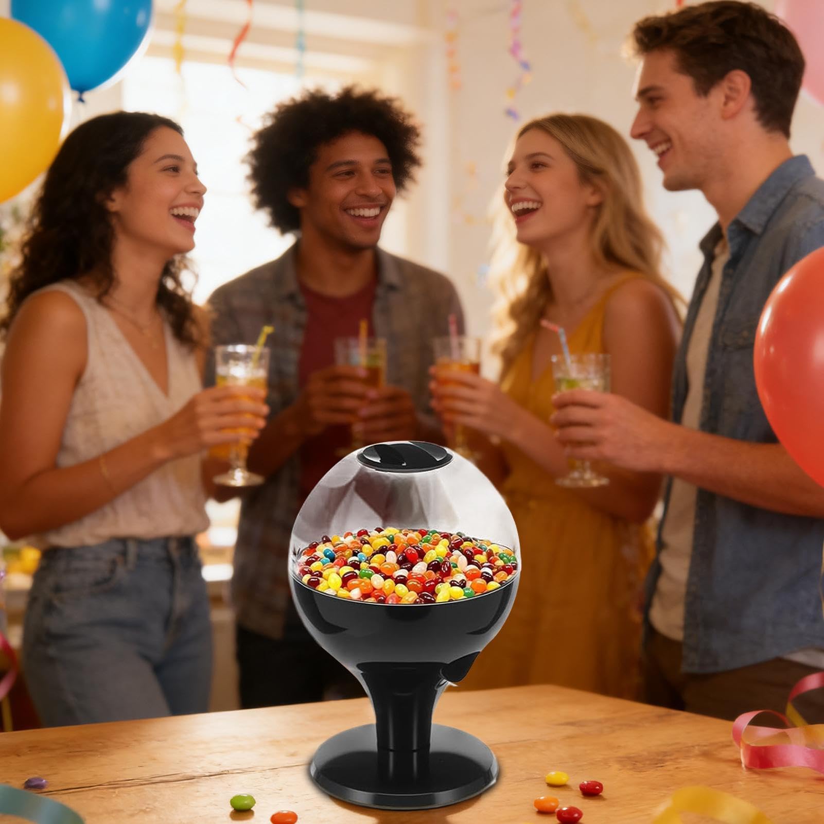 Distributore Di Caramelle Per Scrivania Con Sensore Automatico | Distributore di Dolciumi per Ufficio Per Fagioli, Noci, Cibo, Snack, Vendita, Bambini, Casa, Ufficio, Bancone, Halloween E