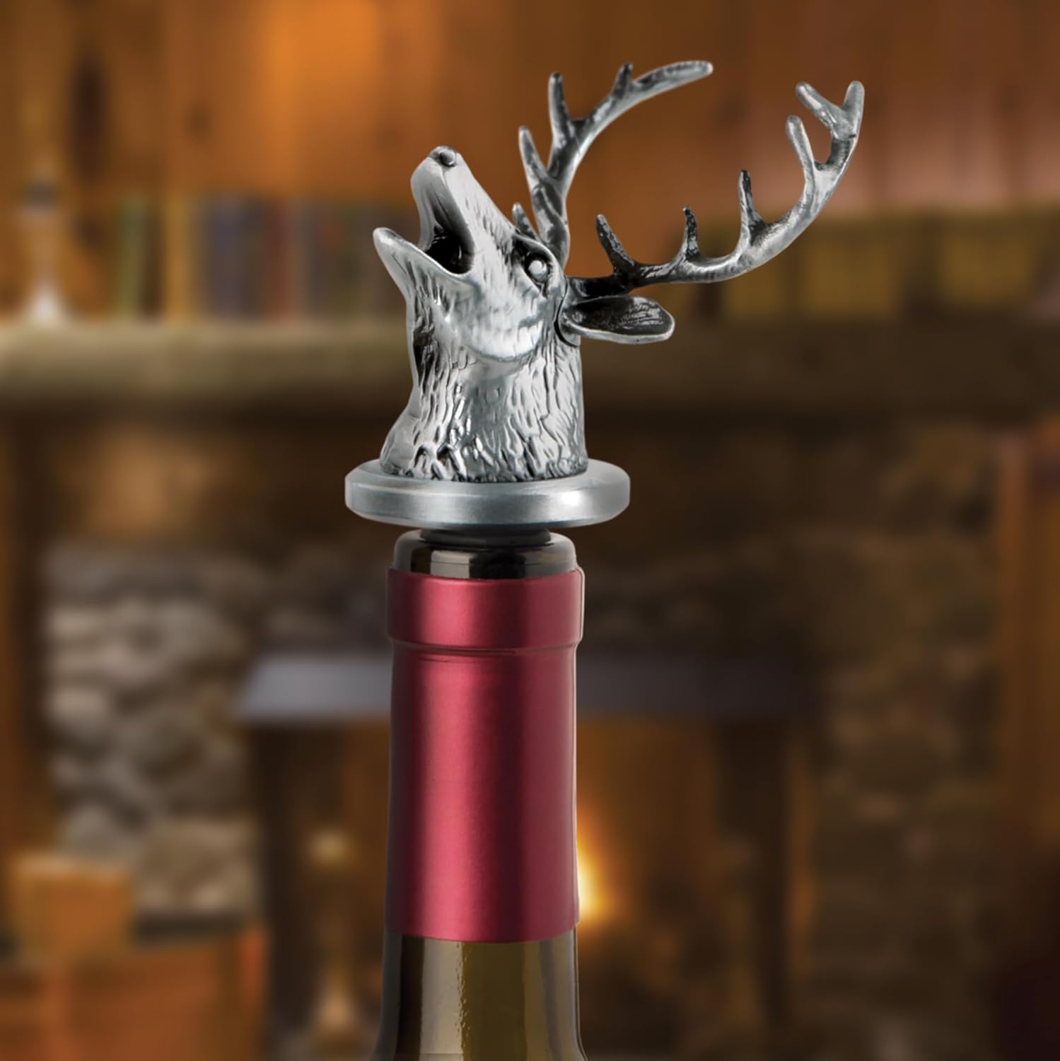 Stainless Steel Horse Wine Aerator Pourer - Deluxe Decanter Spout for Robust Red and White Wine - Pour Amore Bottle Pourer/Stopper & Air Diffuser by Chris's Stuff