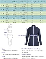 Vista 6 de Hanna Nikole Camisas de manga larga con cuello alto para mujer, talla grande, capa base elástica ajustada