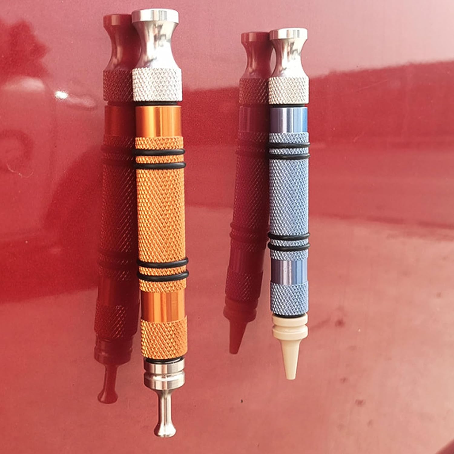 Easy Carry Auto Body Dents Fixing Set with Assorted Pen Heads Aluminum Car for Exterior Maintenance Easy Carry Repair Set