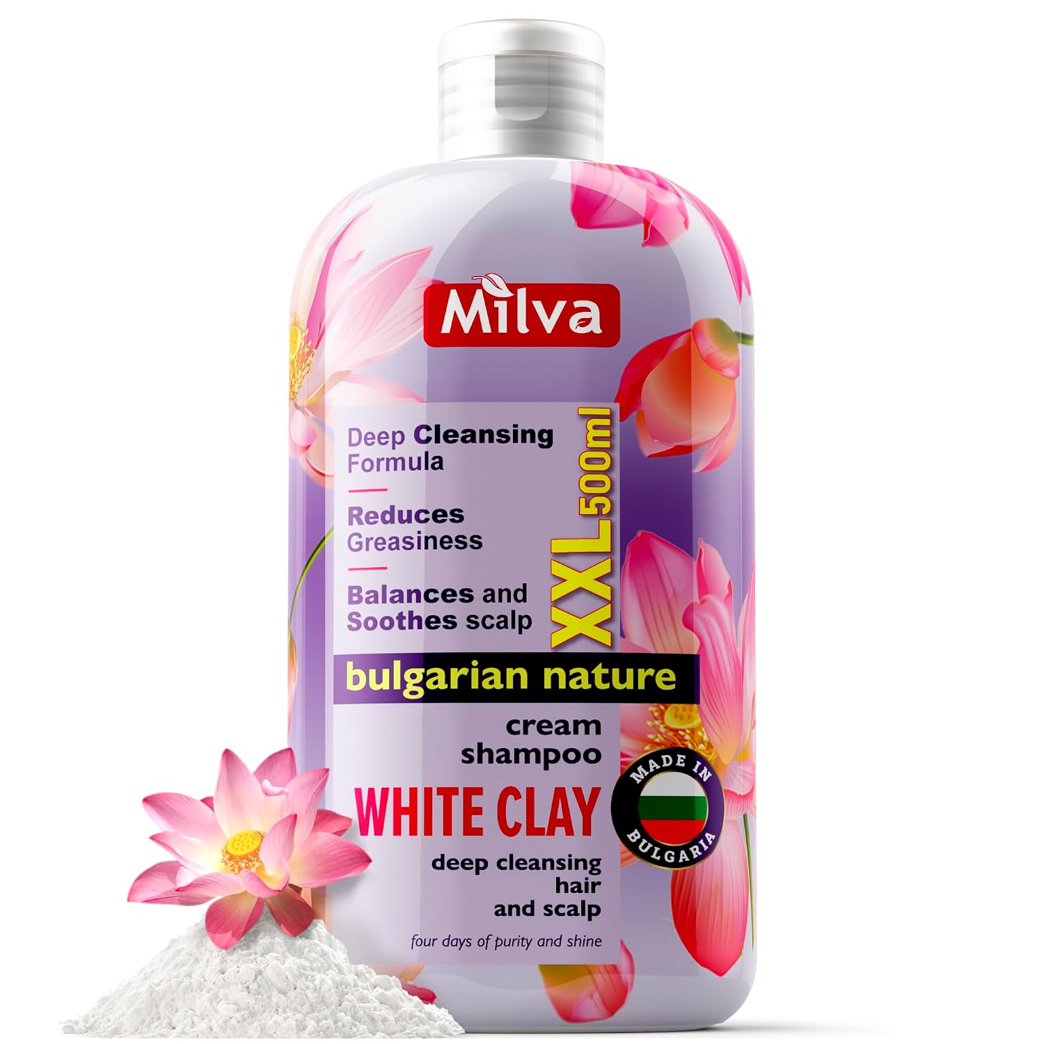 MILVA Kaolin clay shampoo 500 ml