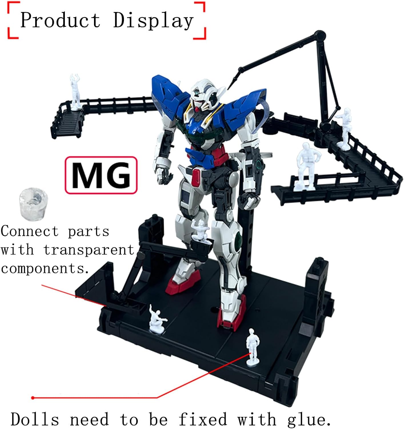Action Character Model Display Shelves, Display Stands,Suitable For EW/MG/HG/RG And 1/144. (MG)
