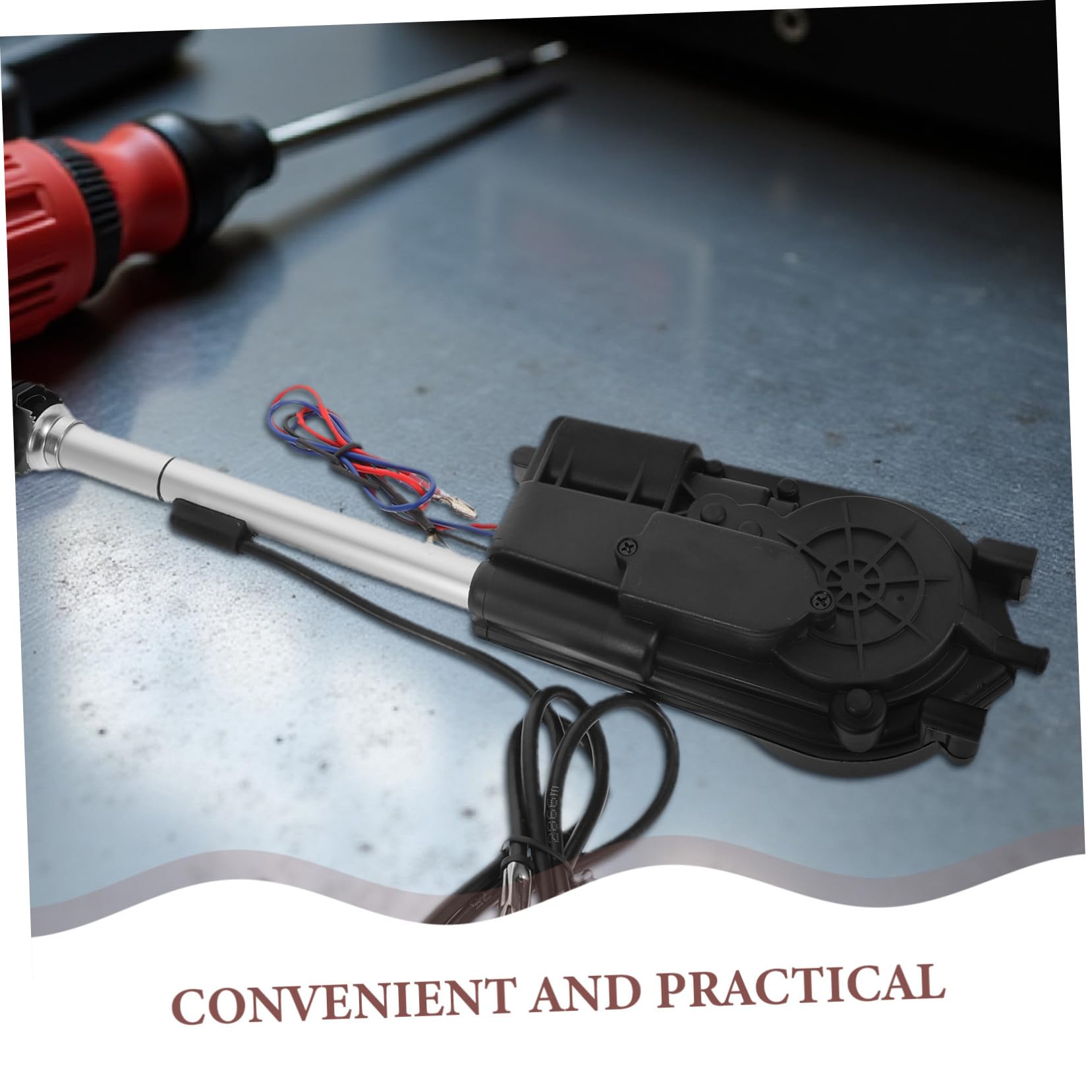 Cabilock Antenna per Auto Completamente Automatica Telescopica in Lega di Alluminio Telecomando, Antenna Fm/am Retrattile per Veicoli Compatibile, Ricezione Segnale Migliorata per Uso