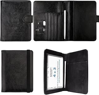 Travel Accessories Bundle: Passport Holder & Passport and Vaccine Card Holder Combo
