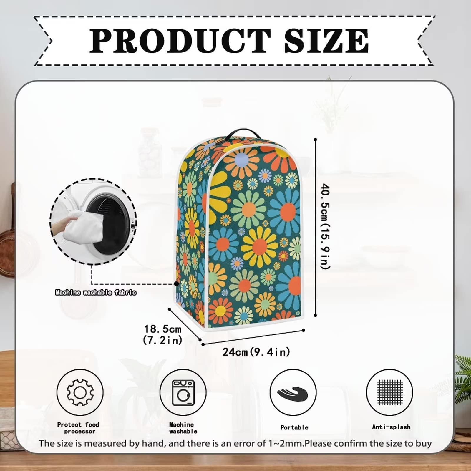 Housse Anti-poussière Colorée Pour Mixeur, Cafetière, Presse-agrumes - Protection En Polyester Pour Comptoir De Cuisine