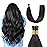 I Tip Human Hair Extensions 28 Inch 1B Natural Black - Long Straight Pre Bonded Black I Tip Hair Extensions 50g/50Strands