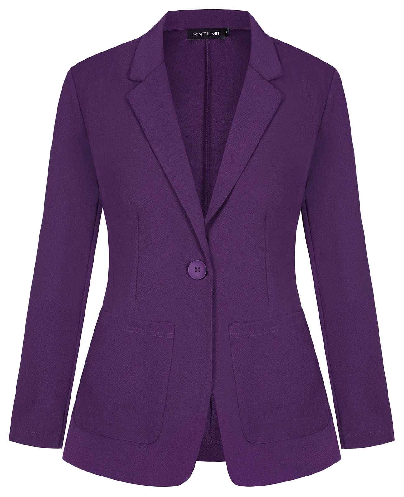 MINTLIMIT Blazers for Women Casual Long Sleeve Open Front Cardigan Button Work Office Blazers Jackets with Pockets