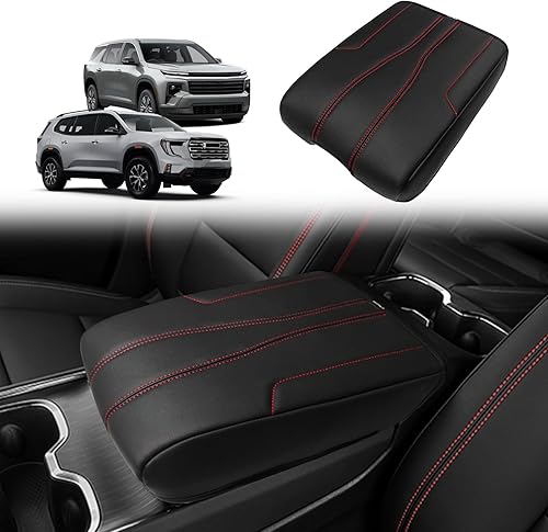 Miniatura 116 de Muslogy Funda para reposabrazos de consola central compatible con Chevy Silverado/Tahoe y GMC Sierra/Yukon 2007-2013, cojín para reposabrazos