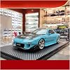 Scale Finished Model Car 1/18 Diecast Alloy For Mazda RX-7 FD3S Simulation Racing Car Model Adult Collection Souvenir Display Miniature Replica Car