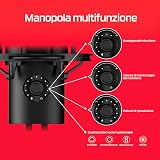 HyperX Quadcast 2 USB Microphone for Gaming, Streaming and Podcasting | On-Board Controls | LED Lighting | Quick Release Shock Mount | Built-in Arm/Stand Mount | PC, Mac, PS5, PS4 | USB-C | Black - 6