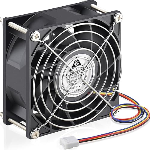 Miniatura 8 de GDSTIME Ventilador PWM 1238 4.724 in 12V PWM, 4.724 in x 1.496 in 213CFM DC Ventilador de enfriamiento sin escobillas