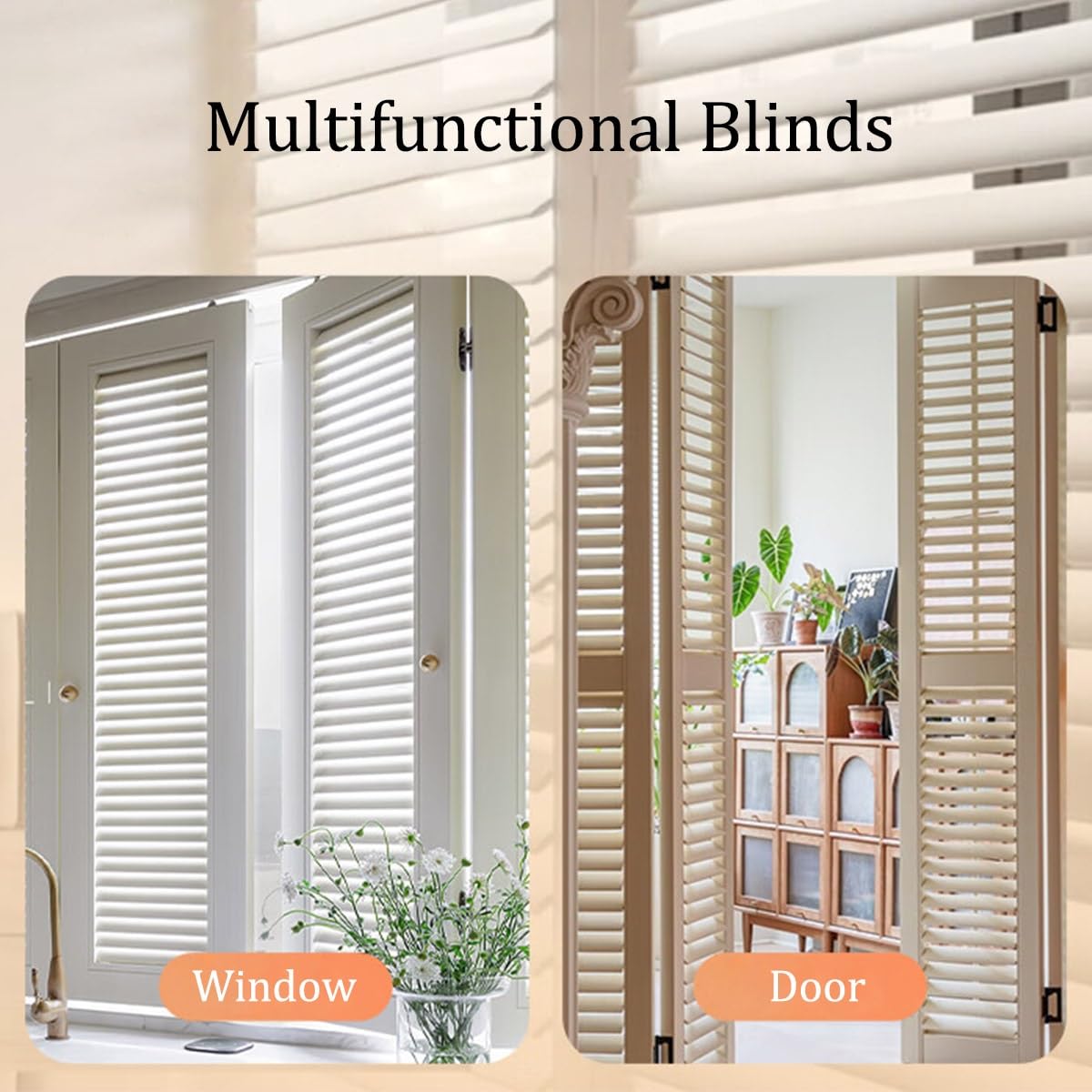 Jalousie Weiß Plissee Sichtschutz Fensterdecor Verdunkelnd Holzjalousie Horizontalerplissee Verdunkelungs-Rollo für Fenster Türen 130x220 100x220 60x220 150x220 cm(150x220cm)