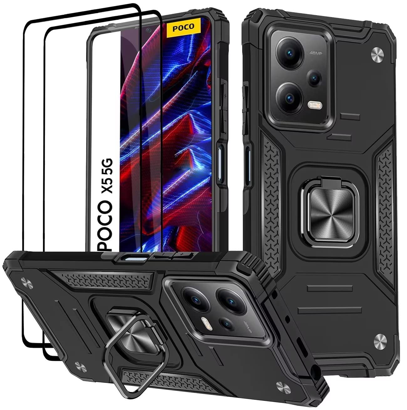 Custodia Google Pixel 8 Oro Rosa con Protezione Fotocamera e Anello