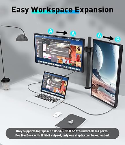 Miniatura 3 de Cable USB C a HDMI 4K, cable de aluminio tipo C a HDMI de 6 pies, cable trenzado de alta velocidad Thunderbolt 34 compatible con iPhone
