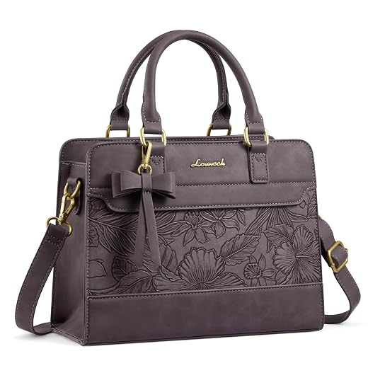 LOVEVOOK Purses for Women,Leather Tote Purse and Handbags,Satchel Shoulder Crossbody Top Handle Bags with Zipper