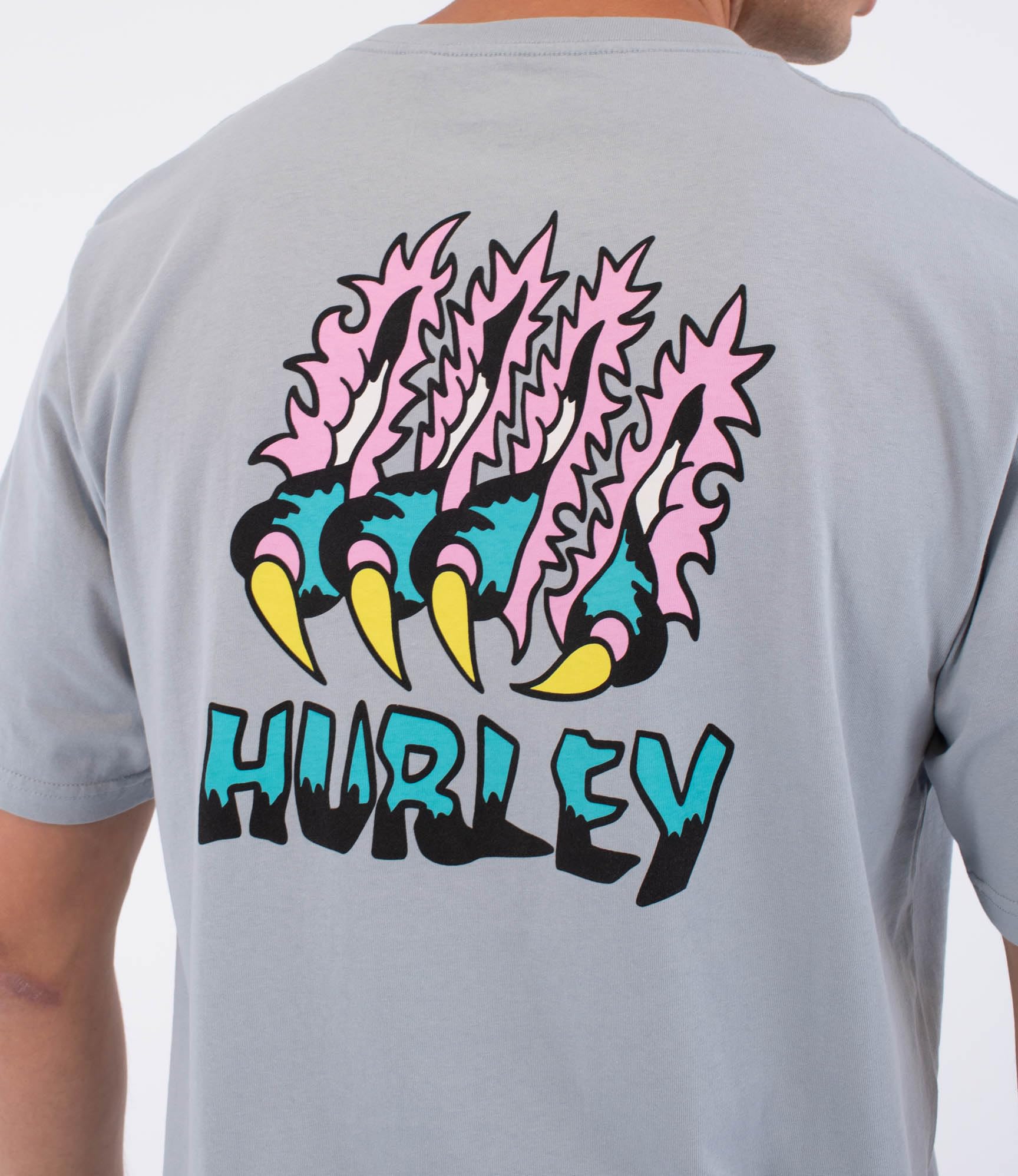 Hurley Mens Short Sleeve Etam Scar T-Shirt, Blue, XL EU