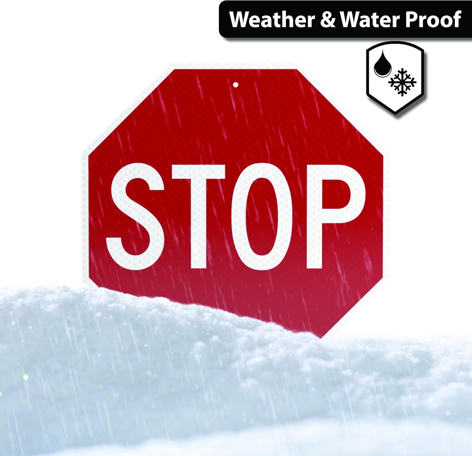 Helios Series 24" Solar Powered Flashing Stop Sign, MUTCD Compliant Reflective Street Sign, Outdoor Use, UV Protective, Weather Proof, Made by LED Lighting Solutions