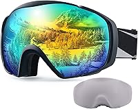 Vista 10 de OutdoorMaster Gafas de esquí con cubierta, gafas de nieve para snowboard OTG antivaho