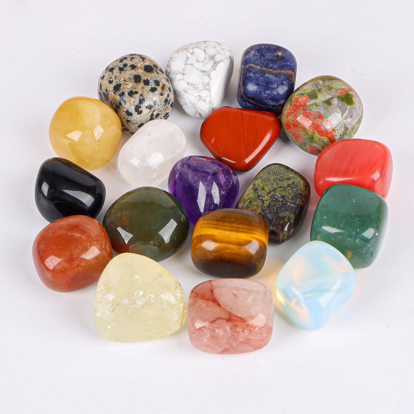 Amazon.com: Natural Deluxe Crystals and Healing Stones Kit, 12 pcs in ...