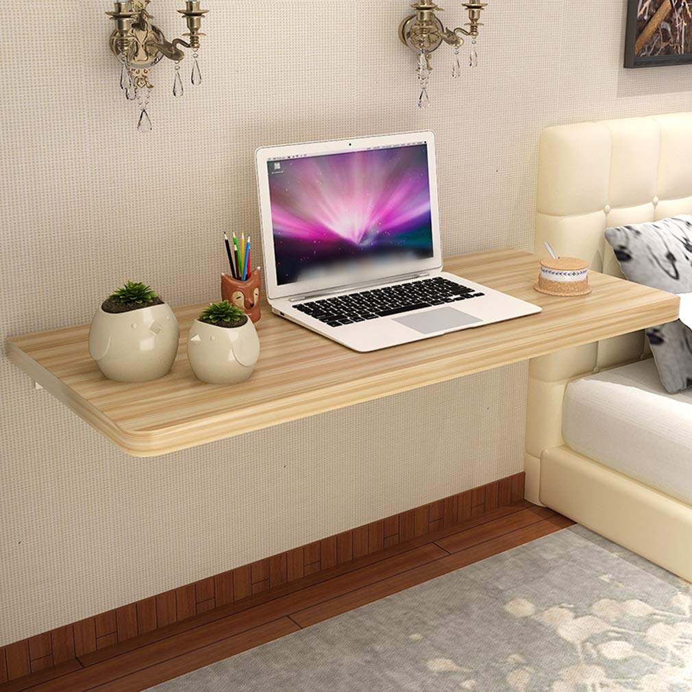 Table pliante murale en bois pour aménager un petit espace bureau ou un coin repas de cuisine
