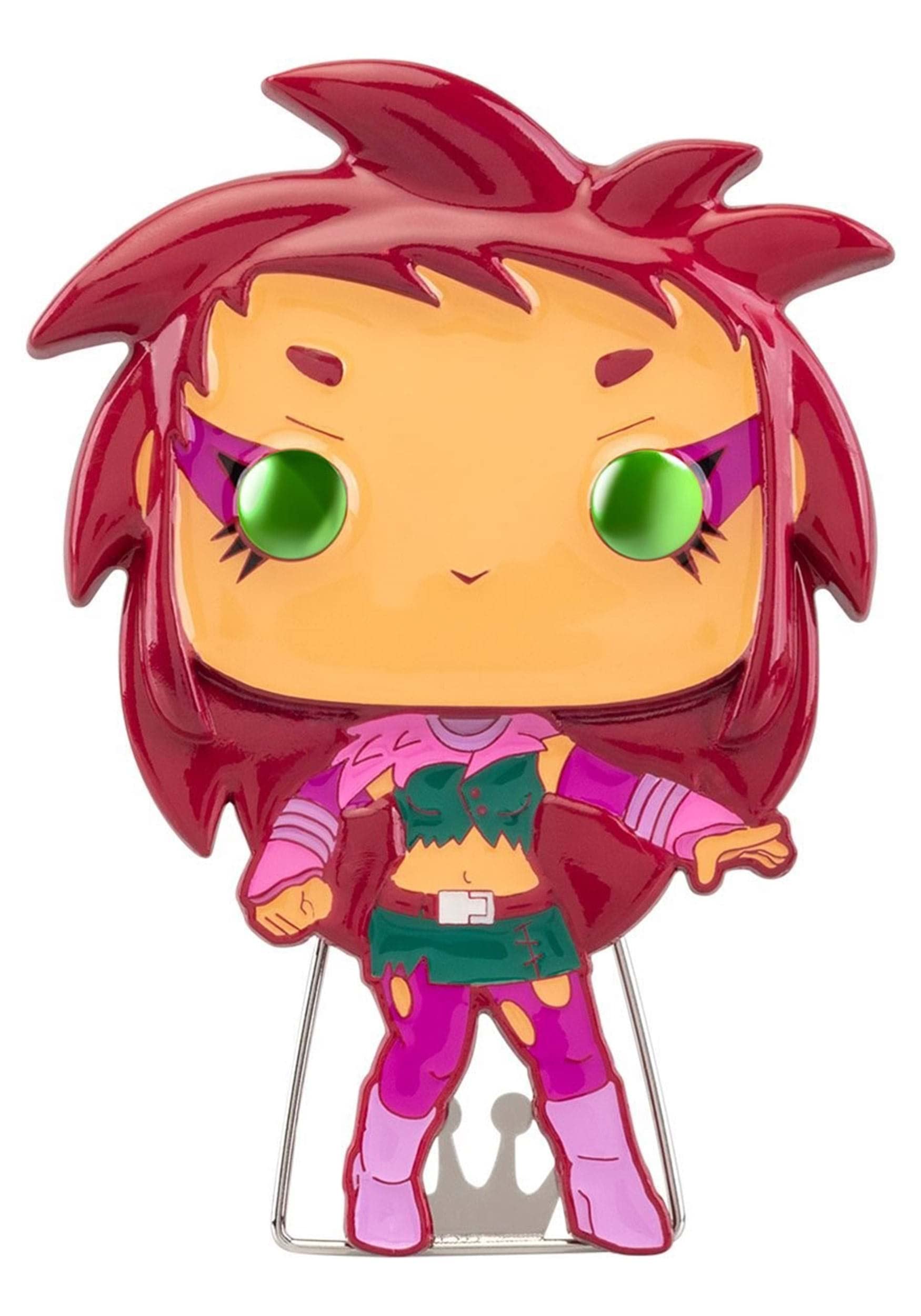 Pop! Large Enamel Pin DC: Teen Titans - Starfire - STARFIRE - Teen Titans Go! Enamel Pins - Cute Collectable Novelty Brooch - for Backpacks & Bags - Gift Idea - TV Fans