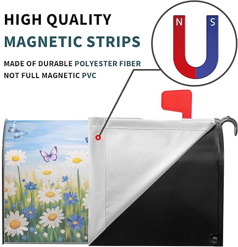 Miniatura 215 de Funda para buzón de águila calva con bandera estadounidense, tamaño estándar, 18 x 21 pulgadas, patriótica, impermeable, para buzón de correo