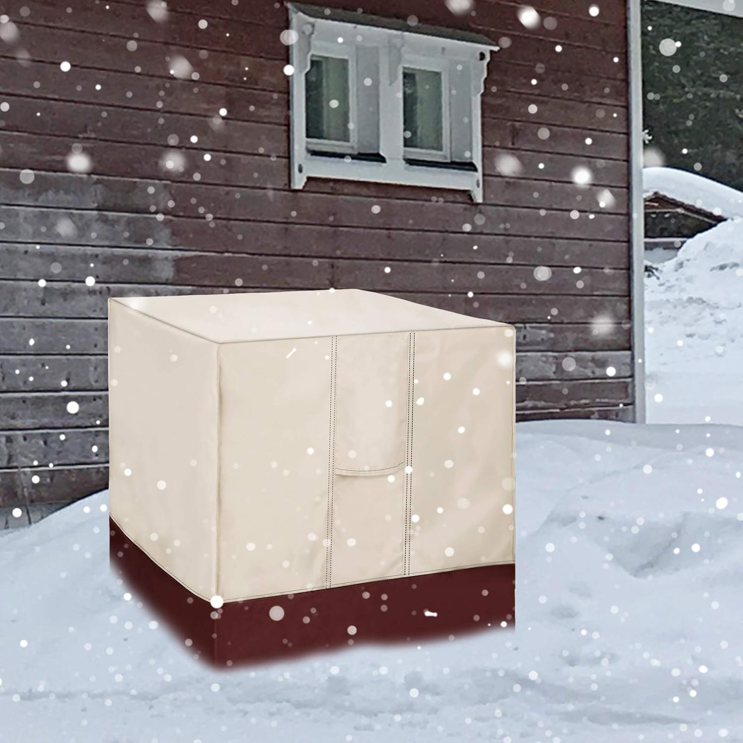 Homydom Premium Central Air Conditioner Covers for Outside Units AC Covers 24x24x30 inches，Water-Resistant, durable, with Mesh Vents and Elastic Hem Cord : Home & Kitchen