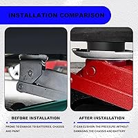 Vista 6 de 4 piezas de almohadilla para gato compatible con Chevrolet Corvette C5 C6 C7, almohadillas de punto de elevación de goma con adaptador