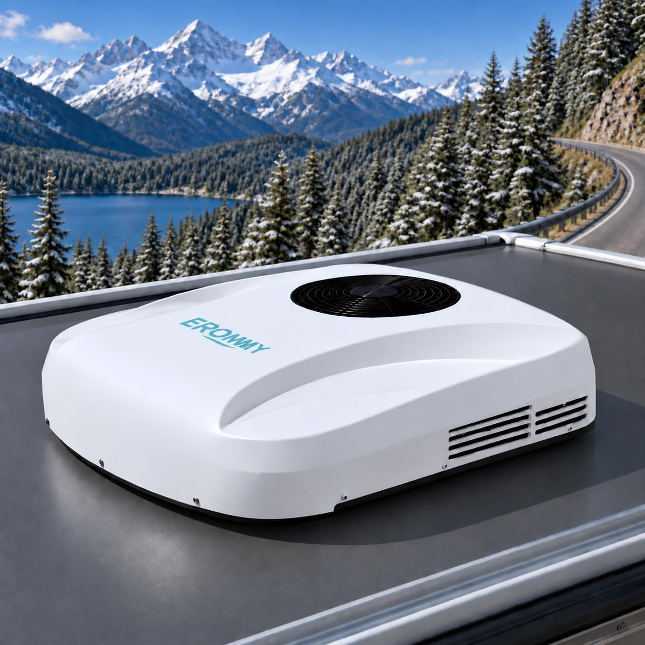 EROMMY 12V 10,000 BTU RV Air Conditioner & Heat Pump