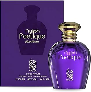 Nylish Poetique 100ml Nylaa Perfume for Women Bloom Eau De Parfum- Rich Scent Filled with Flowers Musk Rose Vanilla Perfume Aroma