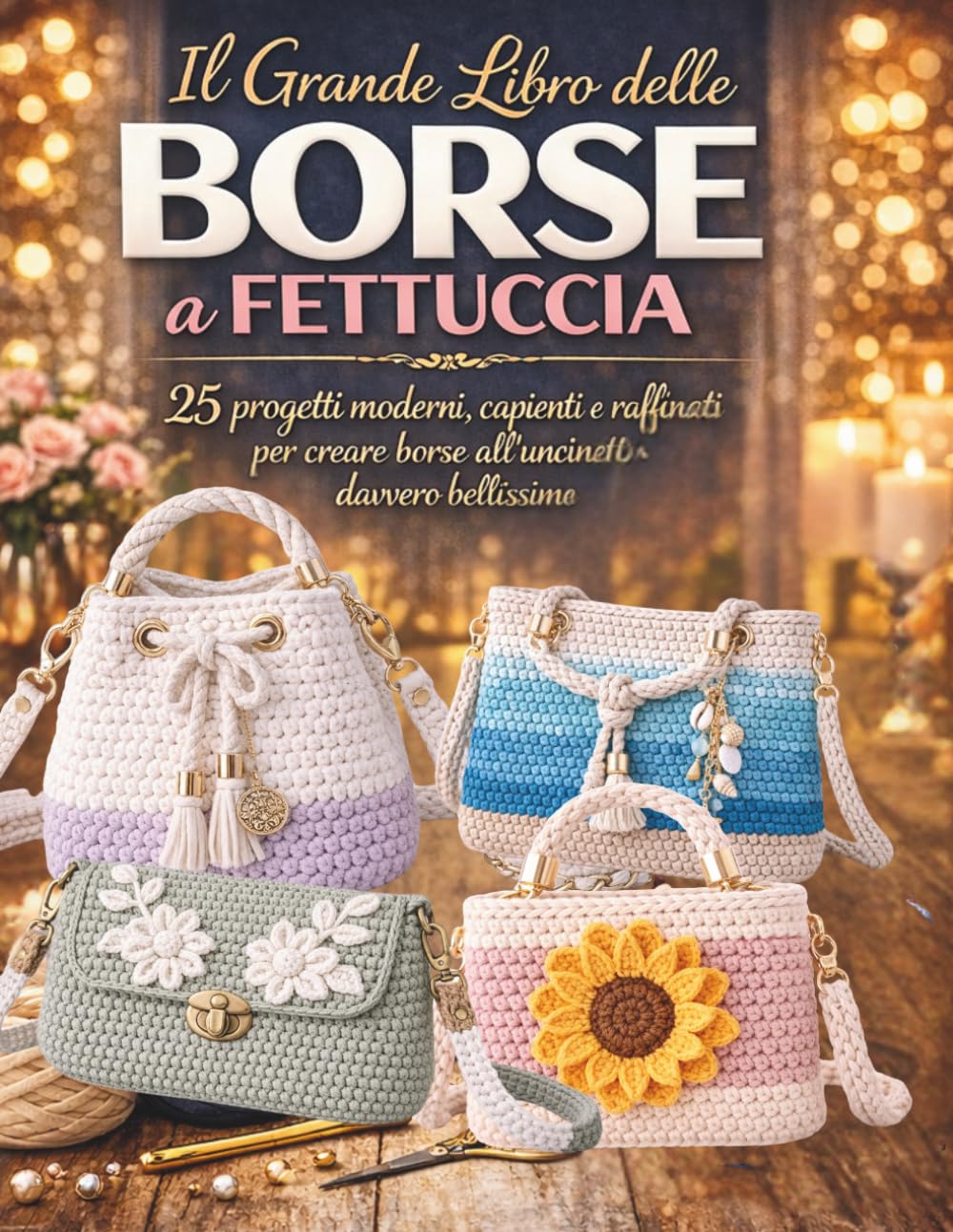 IL GRANDE LIBRO DELLE BORSE A FETTUCCIA: 25 progetti moderni,capienti e raffinati per creare borse all'uncinetto davvero bellissime