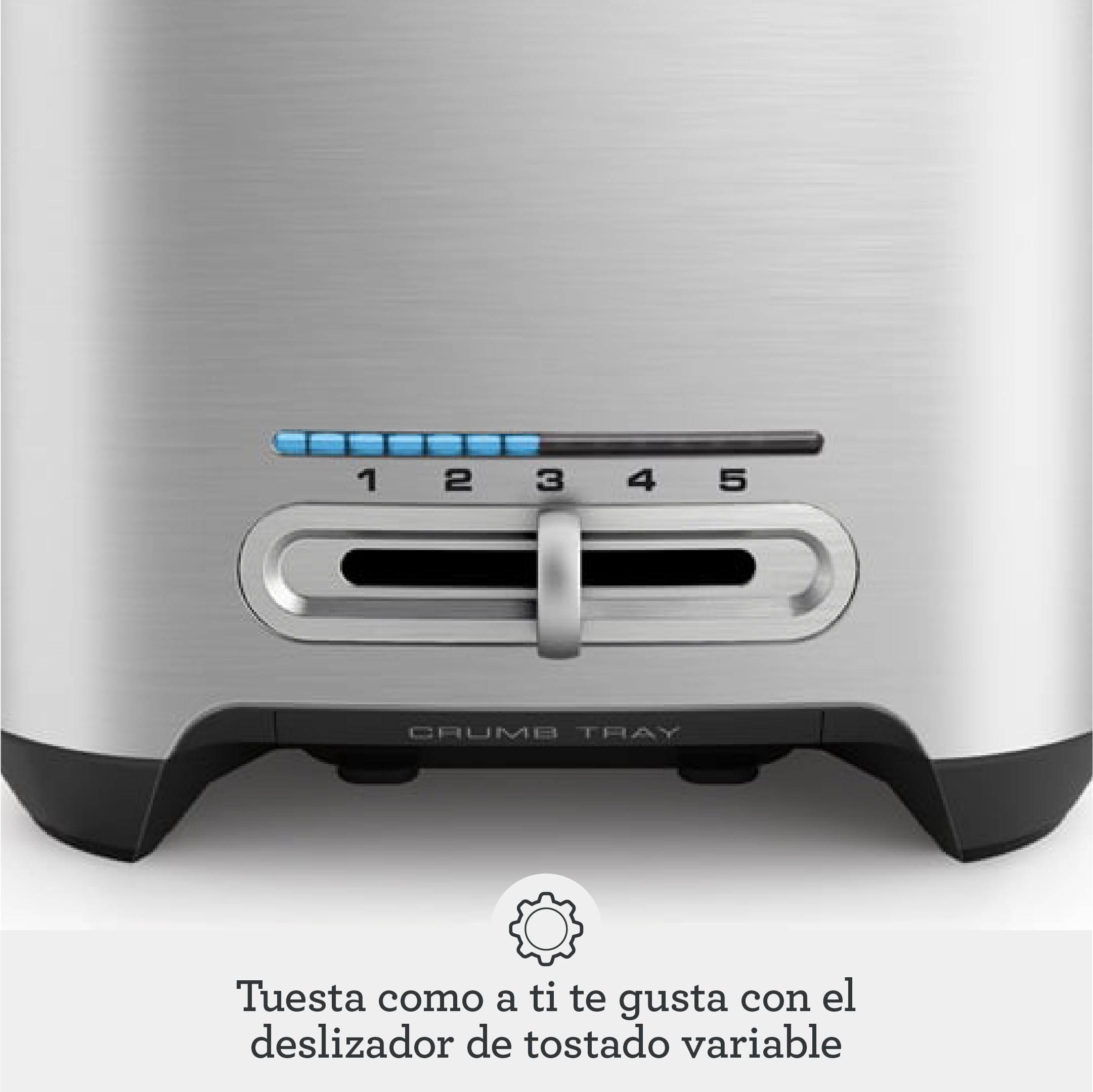 Sage Smart Toast, Tostadora de 2 Rebanadas, Aluminio | Ranuras Extra Anchas, Funciones Automáticas de un Toque, Control Variable, Bandeja Recogemigas Frontal