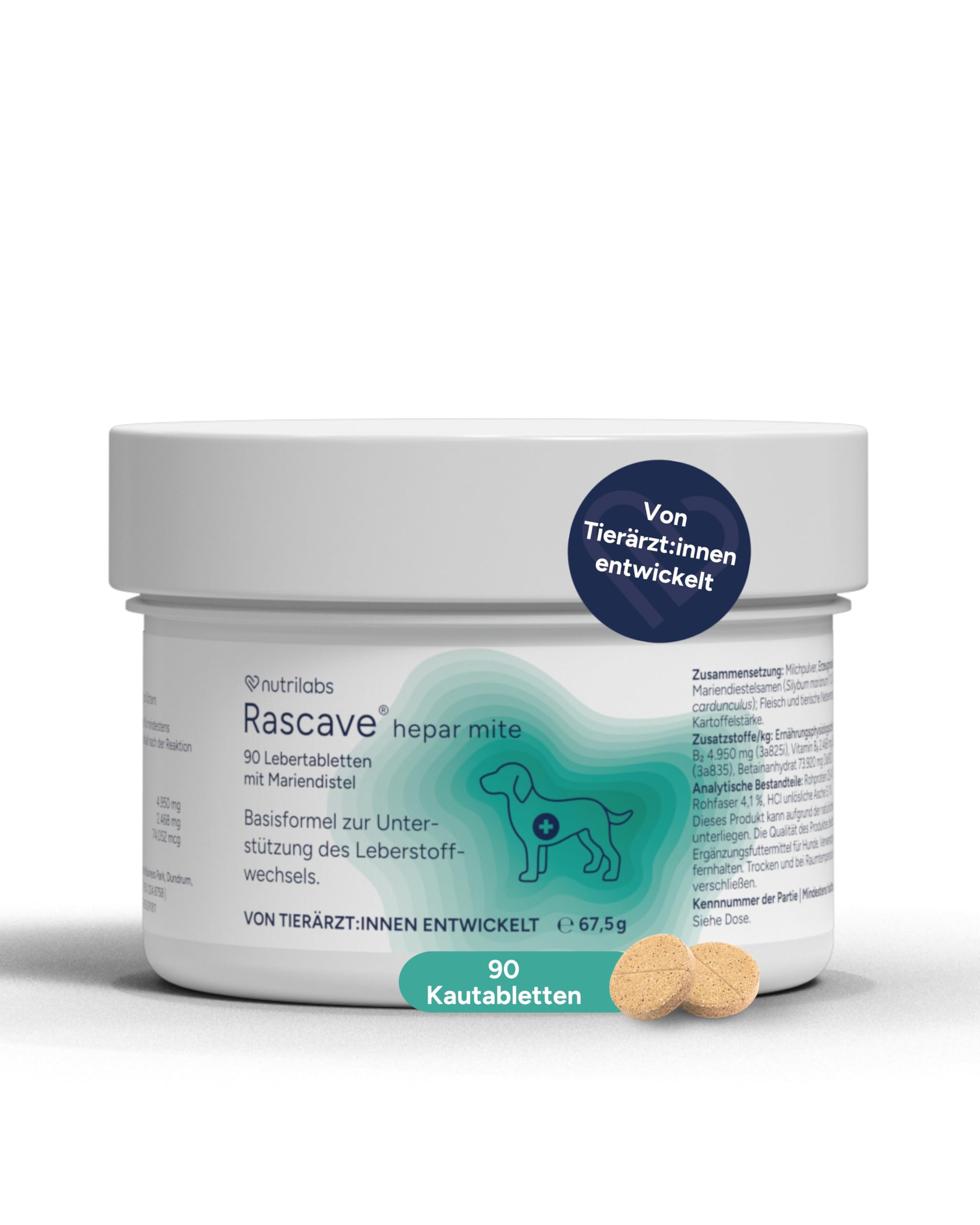 RASCAVE Hepar forte Kautabletten f.Hunde 90 St