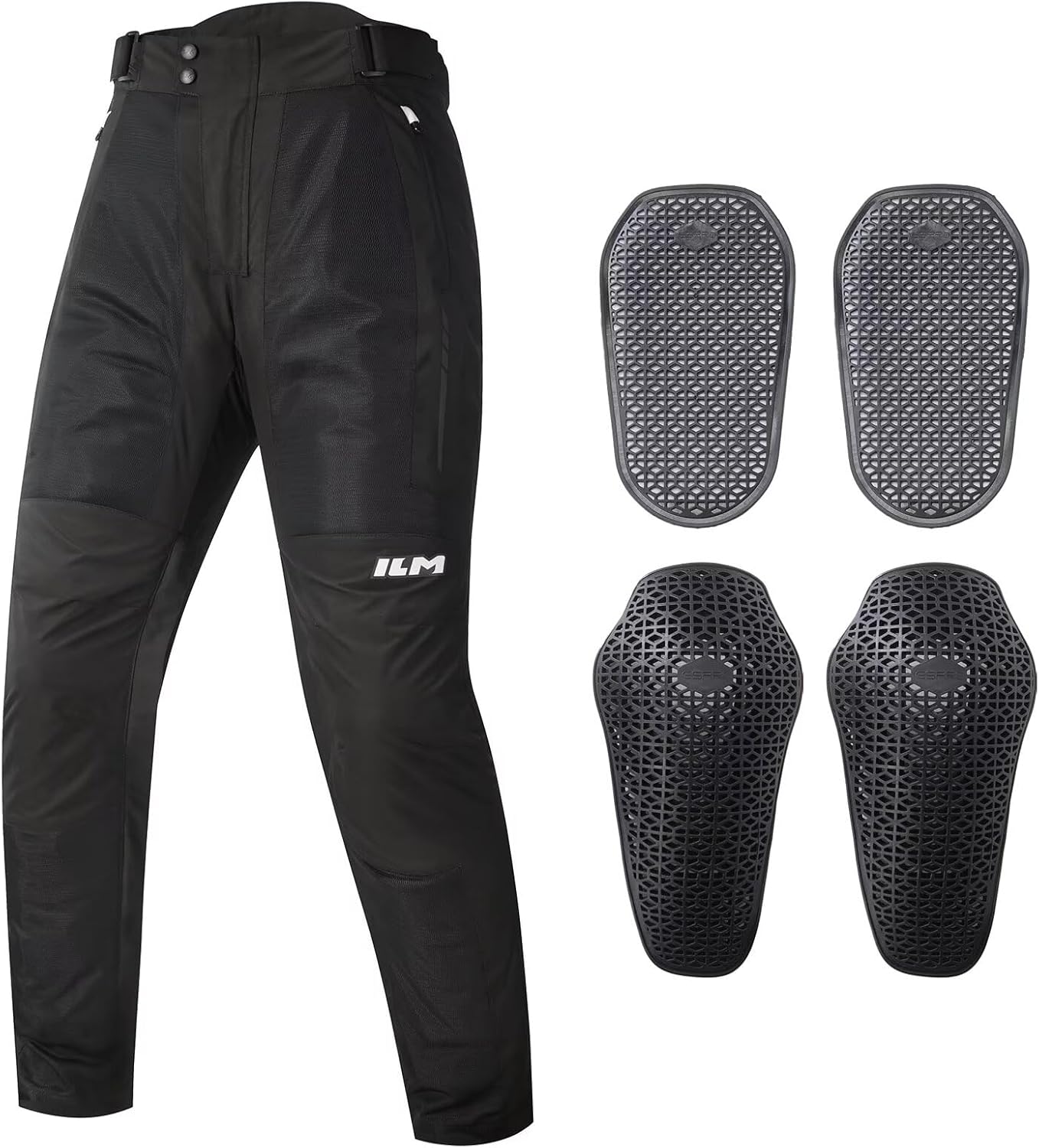 ILM Mesh Motorcycle Pants for Men with CE Armor Leg Zipper Riding Motorbike Touring Model PM1