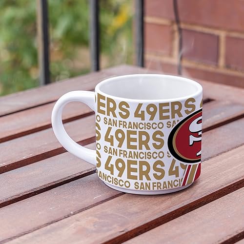 Miniatura 3 de Taza de café de cerámica Rico Industries NFL Football de 14 onzas, taza de cerámica de color del
