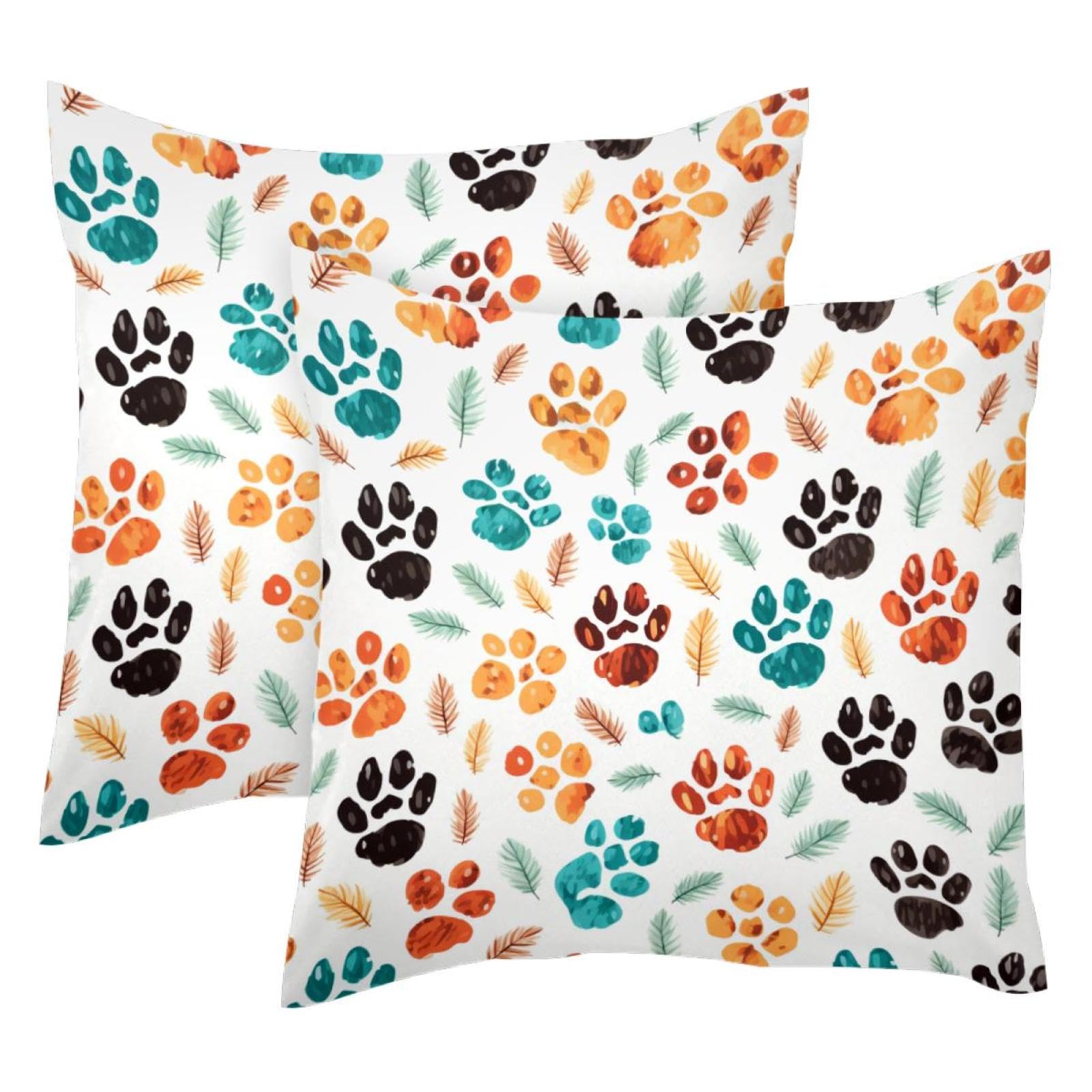 Housse de coussin velours 50x50 douce double face lot de 2 résistant lavable