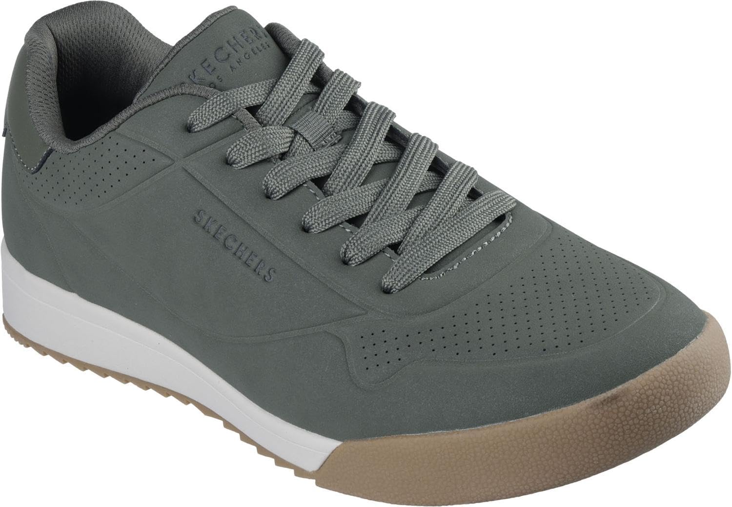 Skechers - Mens Zinger 2.0 - The Arwen Sneakers, Color Olive, Size: 11.5 M US
