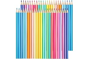 Arteza Colored Pencils Pastel 48 pack | Oil Pastel Pencils Soften Wood Coloring Pencils