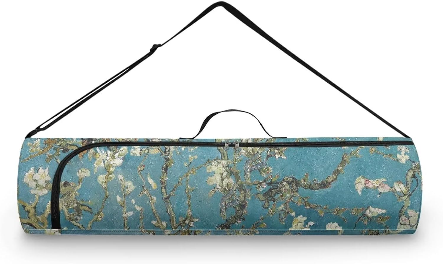 Yoga Mat Bag with Adjustable Shoulder Strap and Handle Zipper, 30in Wide x 6.3in Diameter for Yoga Mat Storage